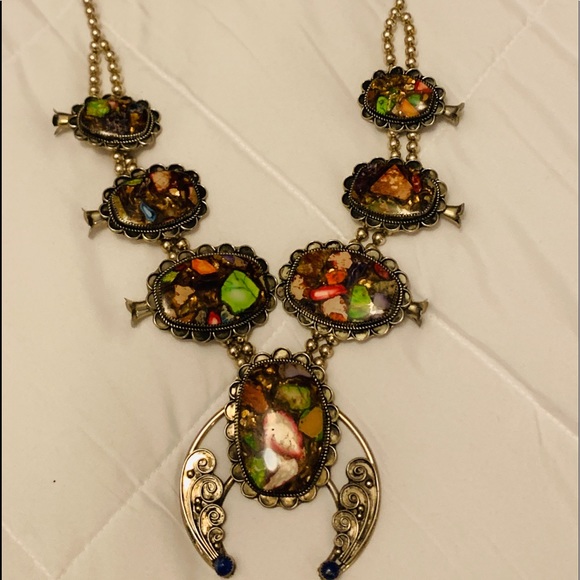 Nickel silver rainbow imperial jasper squash - Picture 2 of 2